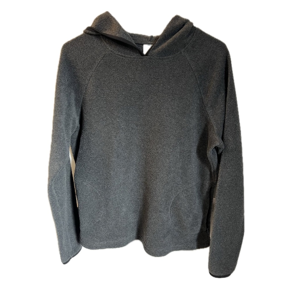 Old Navy dark gray fleece hoodie, size large.